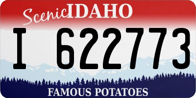 ID license plate I622773