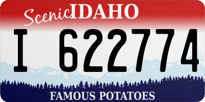 ID license plate I622774