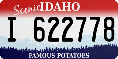 ID license plate I622778