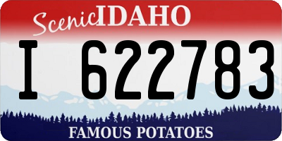 ID license plate I622783