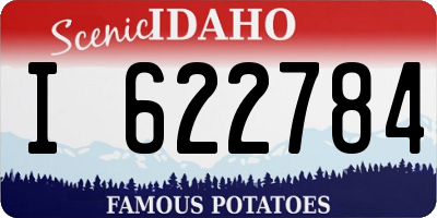 ID license plate I622784