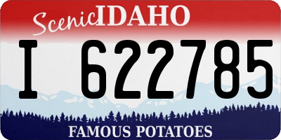 ID license plate I622785