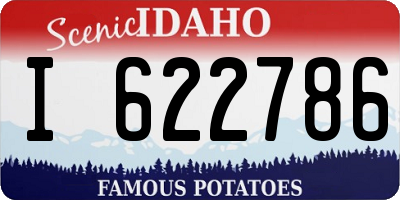 ID license plate I622786