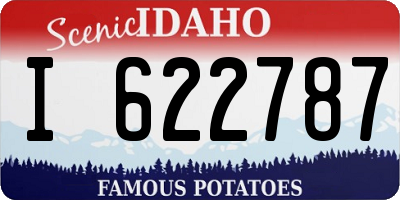 ID license plate I622787