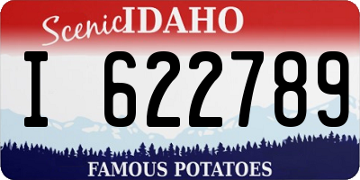 ID license plate I622789