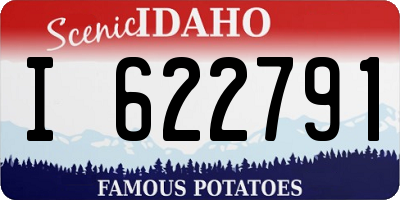 ID license plate I622791