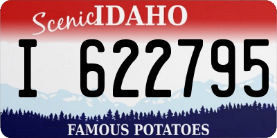 ID license plate I622795