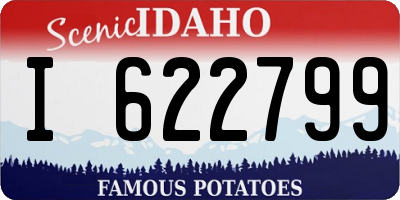 ID license plate I622799
