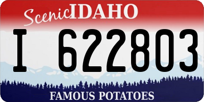 ID license plate I622803