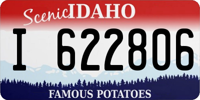 ID license plate I622806