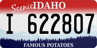 ID license plate I622807
