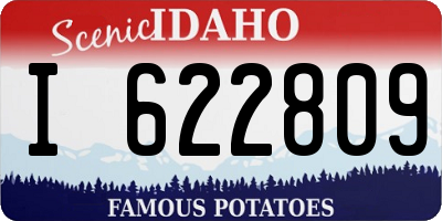 ID license plate I622809