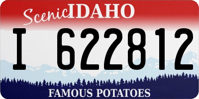 ID license plate I622812