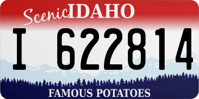 ID license plate I622814