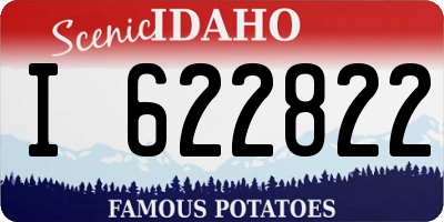 ID license plate I622822