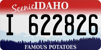 ID license plate I622826