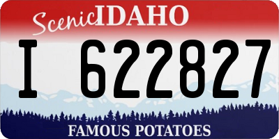 ID license plate I622827