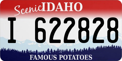 ID license plate I622828