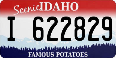 ID license plate I622829