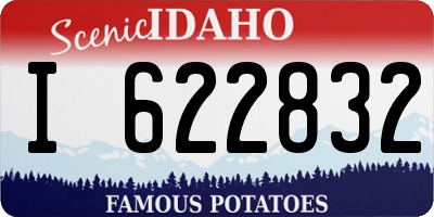 ID license plate I622832