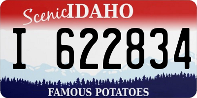 ID license plate I622834