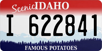 ID license plate I622841