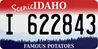 ID license plate I622843