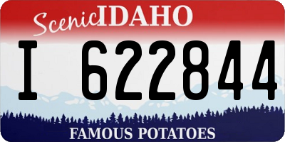 ID license plate I622844