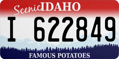 ID license plate I622849