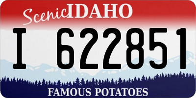 ID license plate I622851