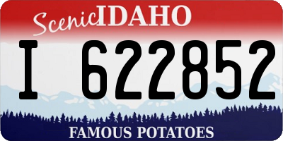 ID license plate I622852