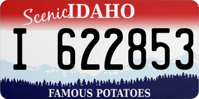 ID license plate I622853