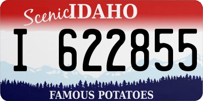 ID license plate I622855