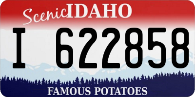 ID license plate I622858