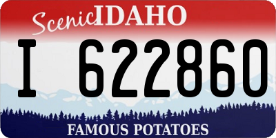 ID license plate I622860