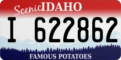 ID license plate I622862