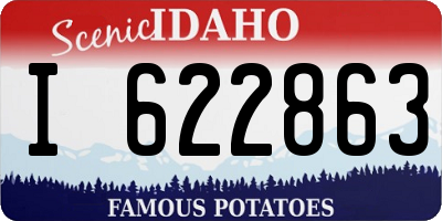 ID license plate I622863