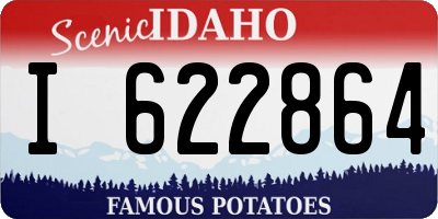 ID license plate I622864
