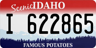ID license plate I622865