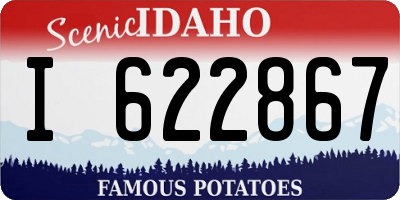 ID license plate I622867
