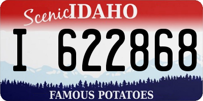 ID license plate I622868