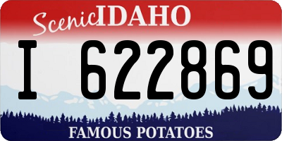 ID license plate I622869