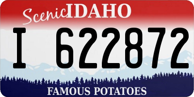 ID license plate I622872