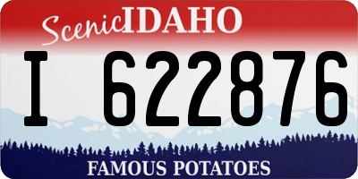 ID license plate I622876