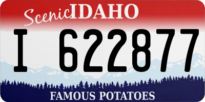 ID license plate I622877