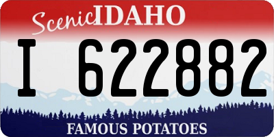 ID license plate I622882