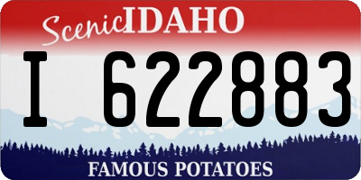 ID license plate I622883