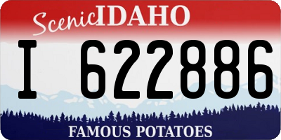 ID license plate I622886