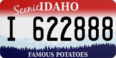 ID license plate I622888