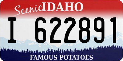 ID license plate I622891